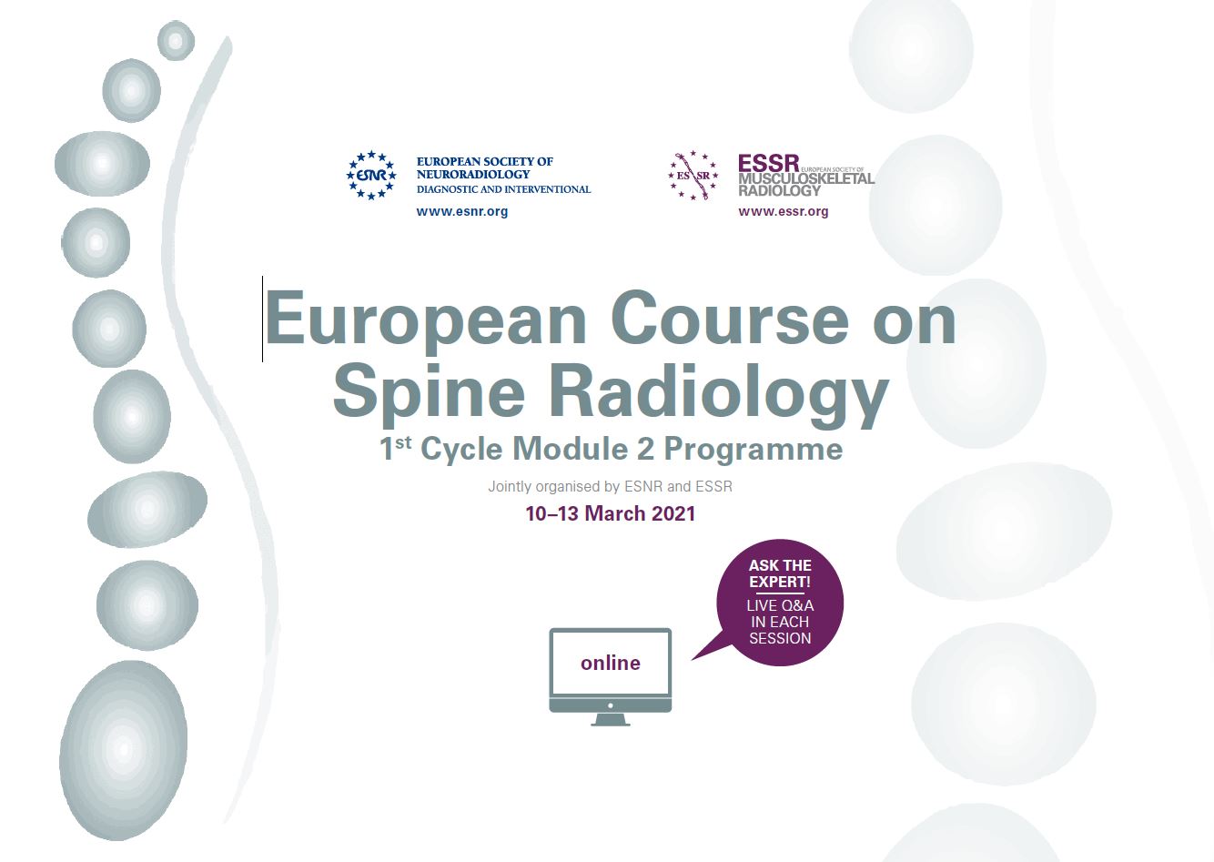European Course on Spine Radiology – 1st Cycle Module 2